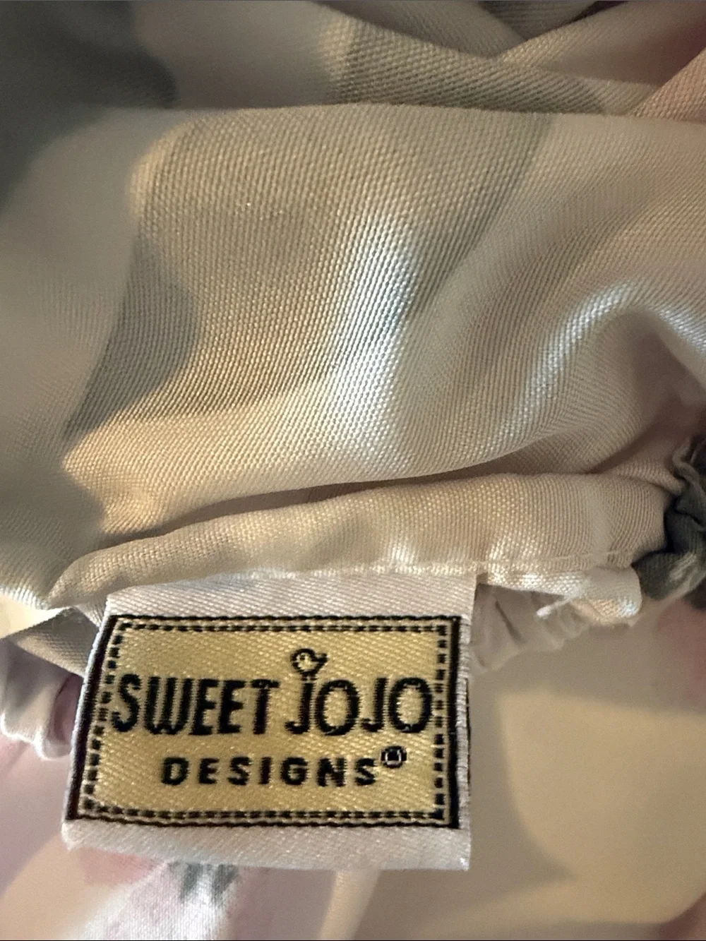 White Bedding Sheet Set with Gold Polka Dot Accent
